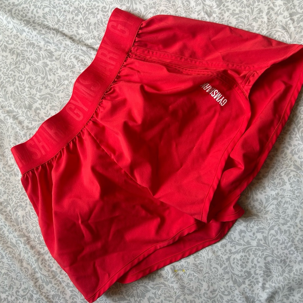 Gymshark Red Athletic Shorts